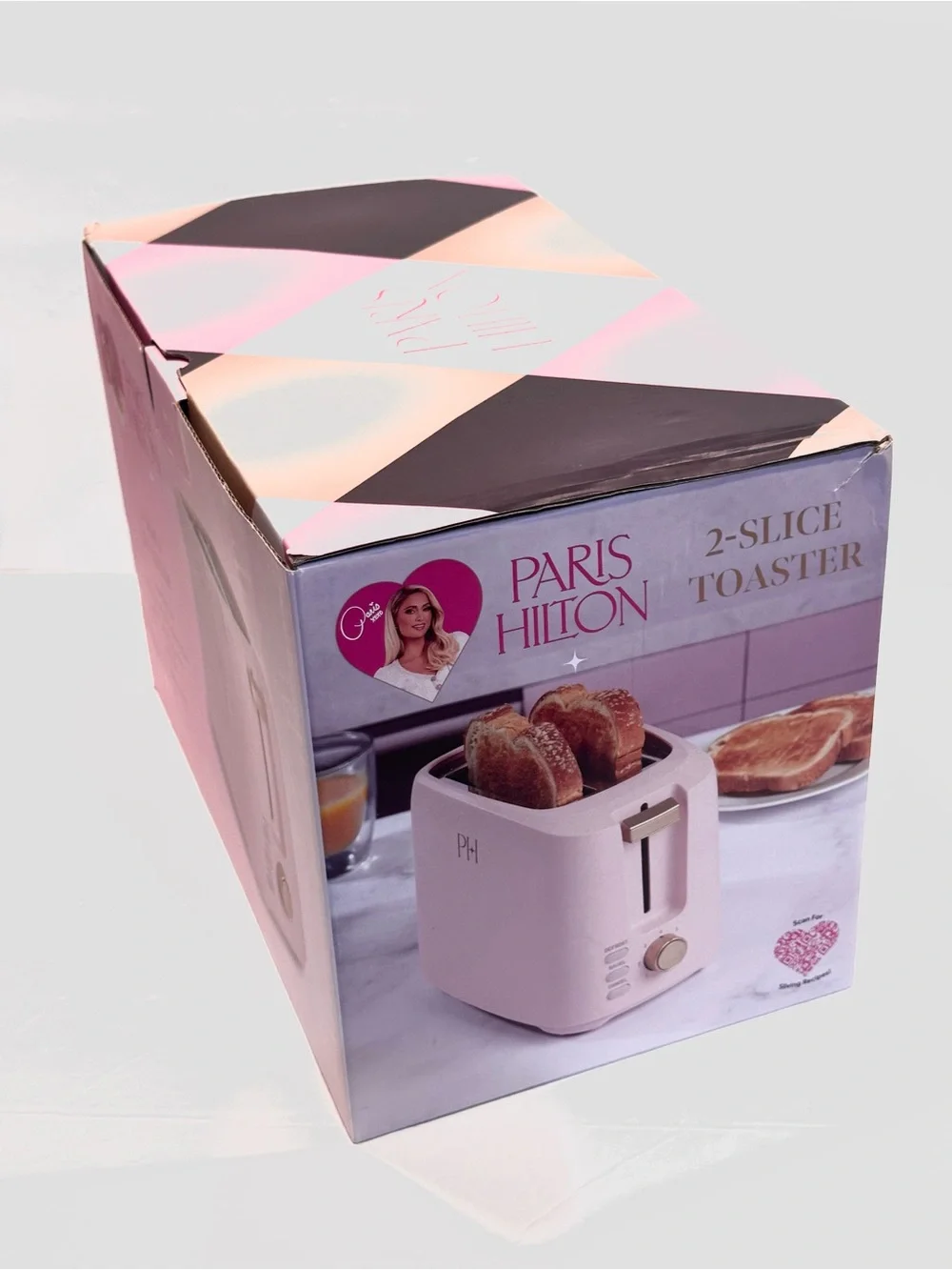 Paris Hilton 2 Slice Pink Toaster /  7 Shade Settings